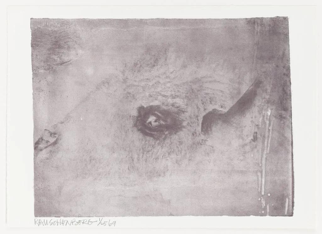 Untitled, by Robert Rauschenberg, ink, 1969