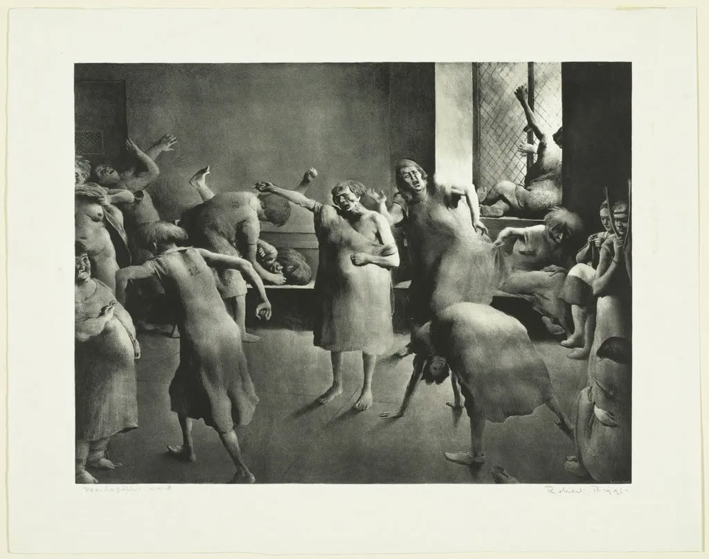 Untitled, by Robert Riggs, ink, 1941