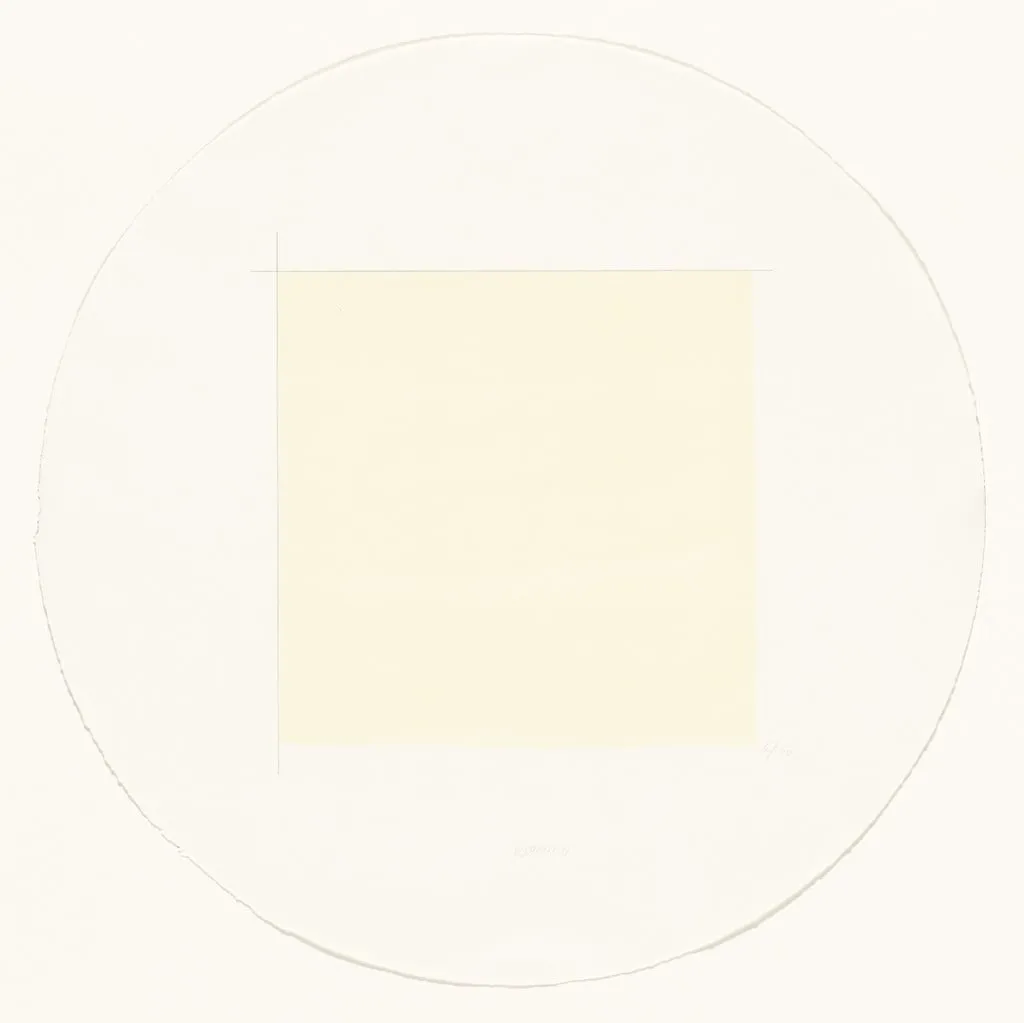 Untitled, by Robert Ryman, ink, 1971