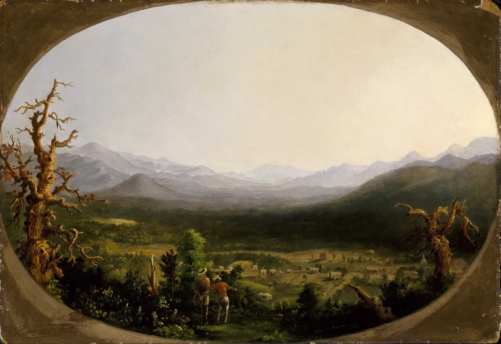 A View of Asheville, North Carolina, by Robert S. Duncanson, oil, 1850