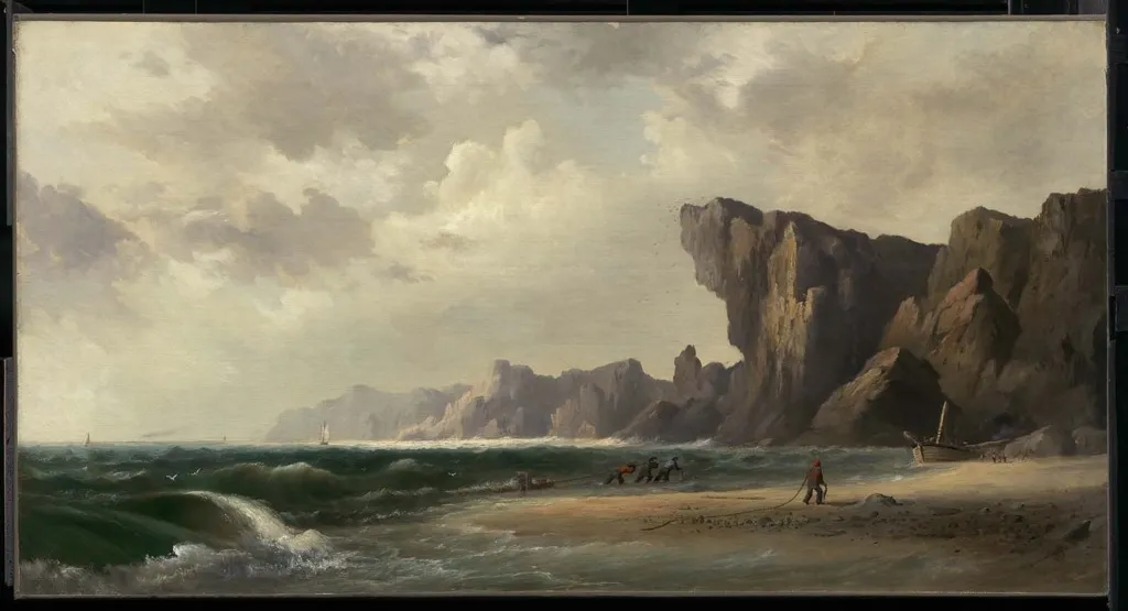 Dog's Head of Scotland, by Robert S. Duncanson, oil, 1870