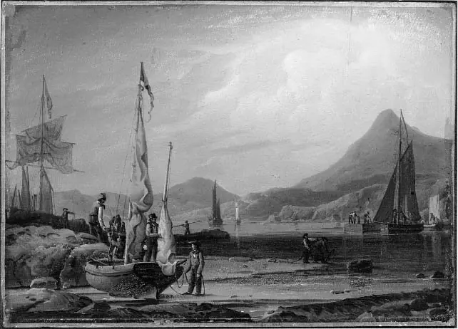 Boat and Shore, by Robert Salmon