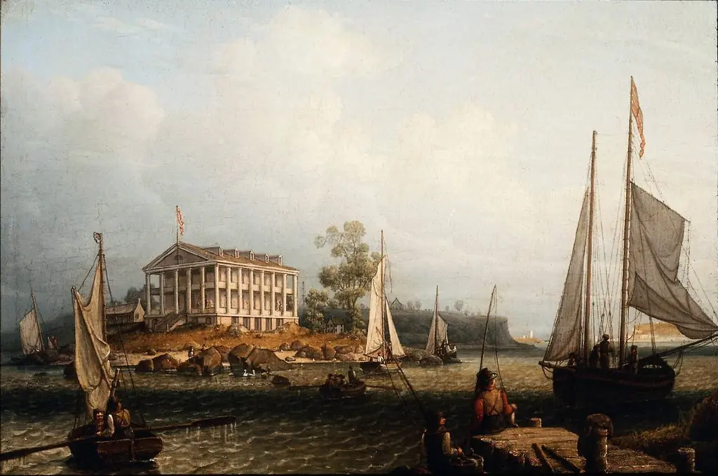 Rainsford's Island, Boston Harbor, by Robert Salmon