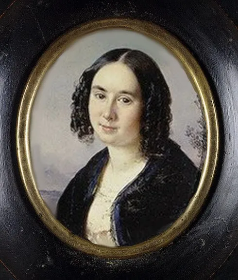 Portrait of Yelena Volkova, by Robert Schwede, oil, 1847