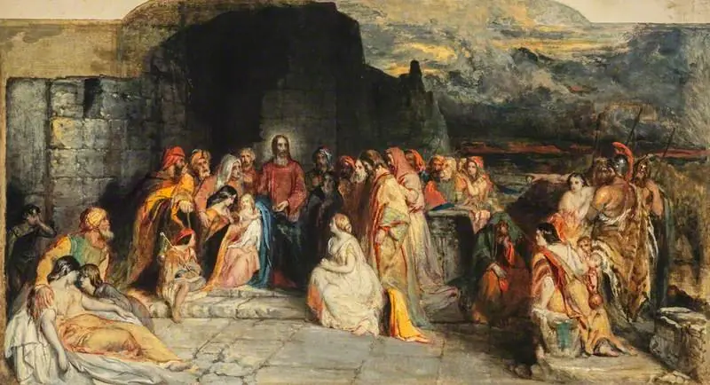 A Study for 'Christ Teacheth Humility', by Robert Scott Lauder