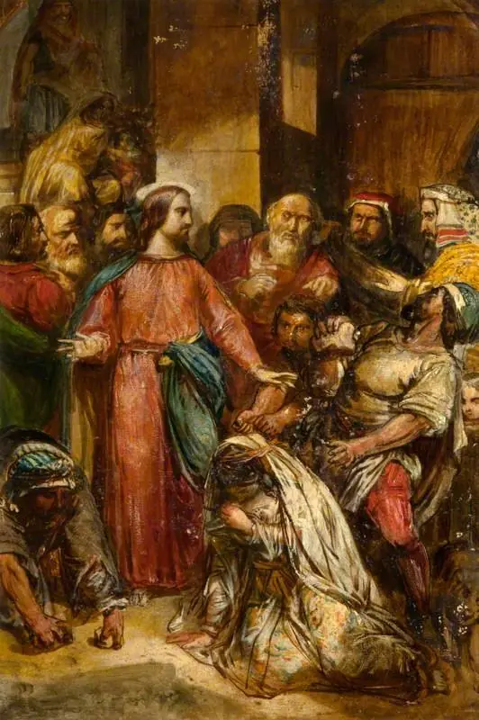 Christ and the Woman Taken in Adultery, by Robert Scott Lauder