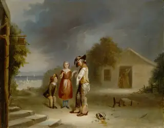 The Drunkard's Plight, by Robert Seldon Duncanson, 1845