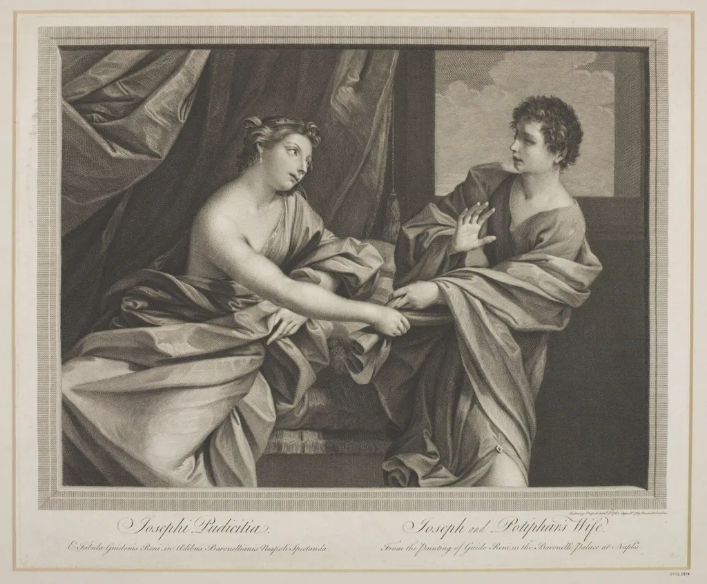 Joseph and Potiphar's Wife, by Robert, Sir Strange, 1750