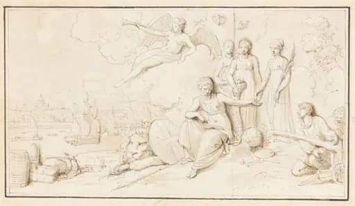 An Allegory of Britain's Mercantile Power, by Robert Smirke