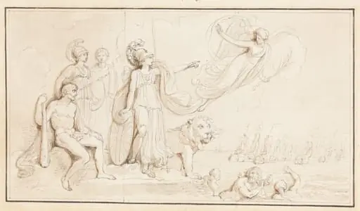 An Allegory of Britain's Naval Might, by Robert Smirke