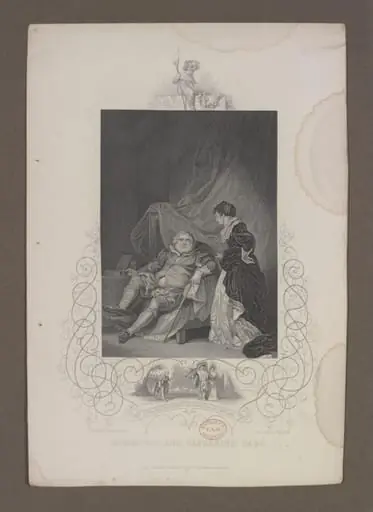 Catherine Parr outwits the Chancellor and Gardiner, by Robert Smirke