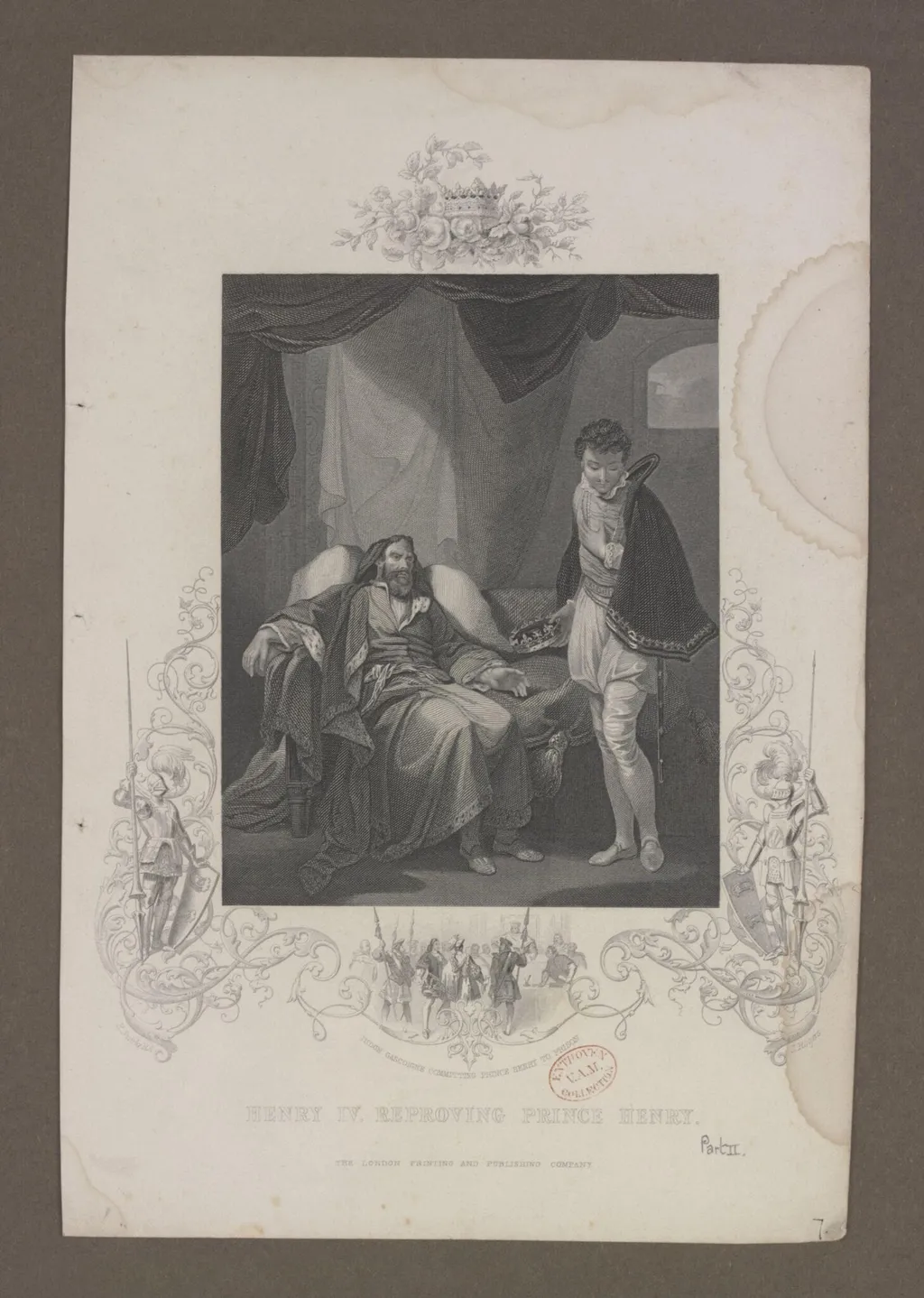 Henry IV, Reproving Prince Henry, by Robert Smirke