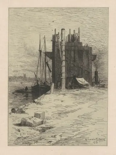 Coal Pockets at New Bedford, by Robert Swain Gifford