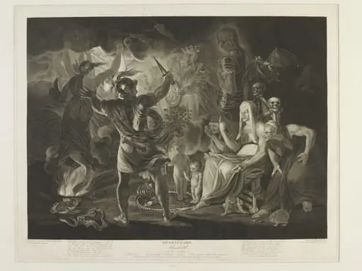 Scene from Macbeth, Act IV., Scene I., by Robert Thew