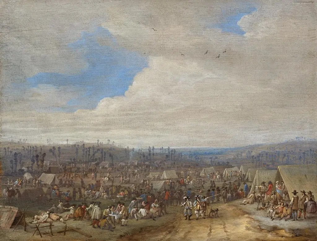 Soldaten im Lager, by Robert van den Hoecke