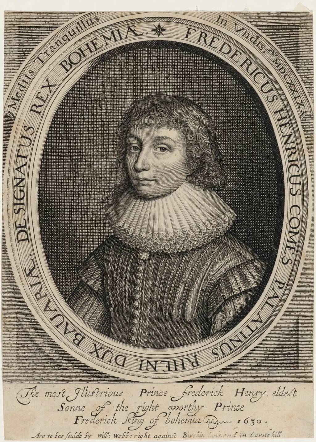 Prince Frederick Henry Bavaria, by Robert van Voerst, ink, 1616