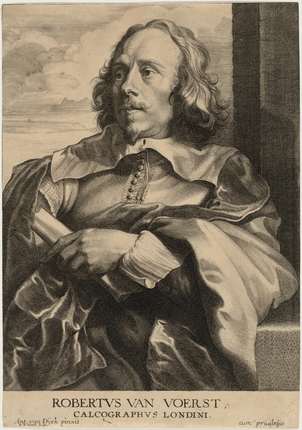Robert van Voerst, by Robert van Voerst, ink, 1616