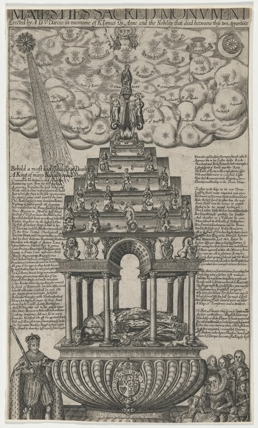 Majesties Sacred Monument, by Robert Vaughan, ink, 1640
