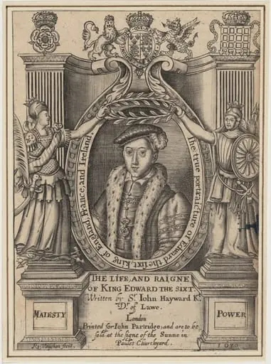 Title Plate to John Hayward, Life and Reigne of King Edward the Sixth, by Robert Vaughan