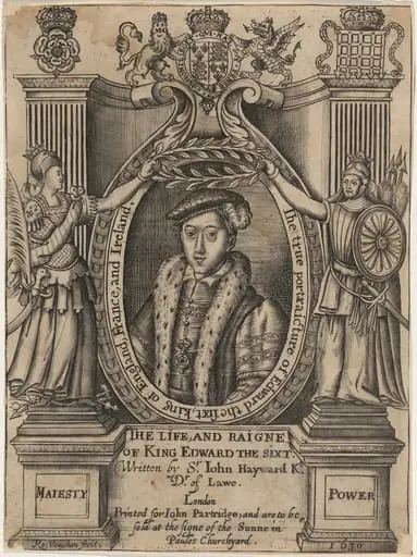 Title Plate to John Hayward, Life and Reigne of King Edward the Sixth, by Robert Vaughan