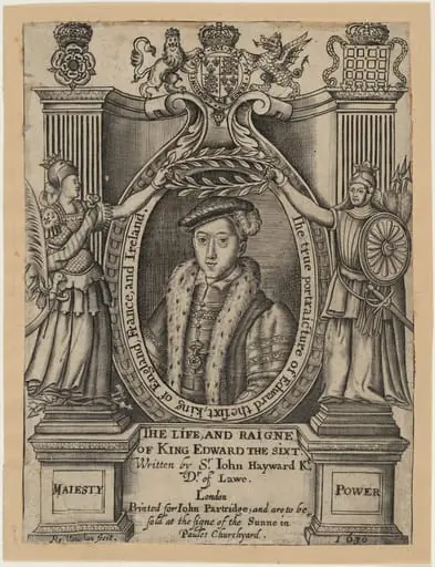 Title Plate to John Hayward, Life and Reigne of King Edward the Sixth, by Robert Vaughan
