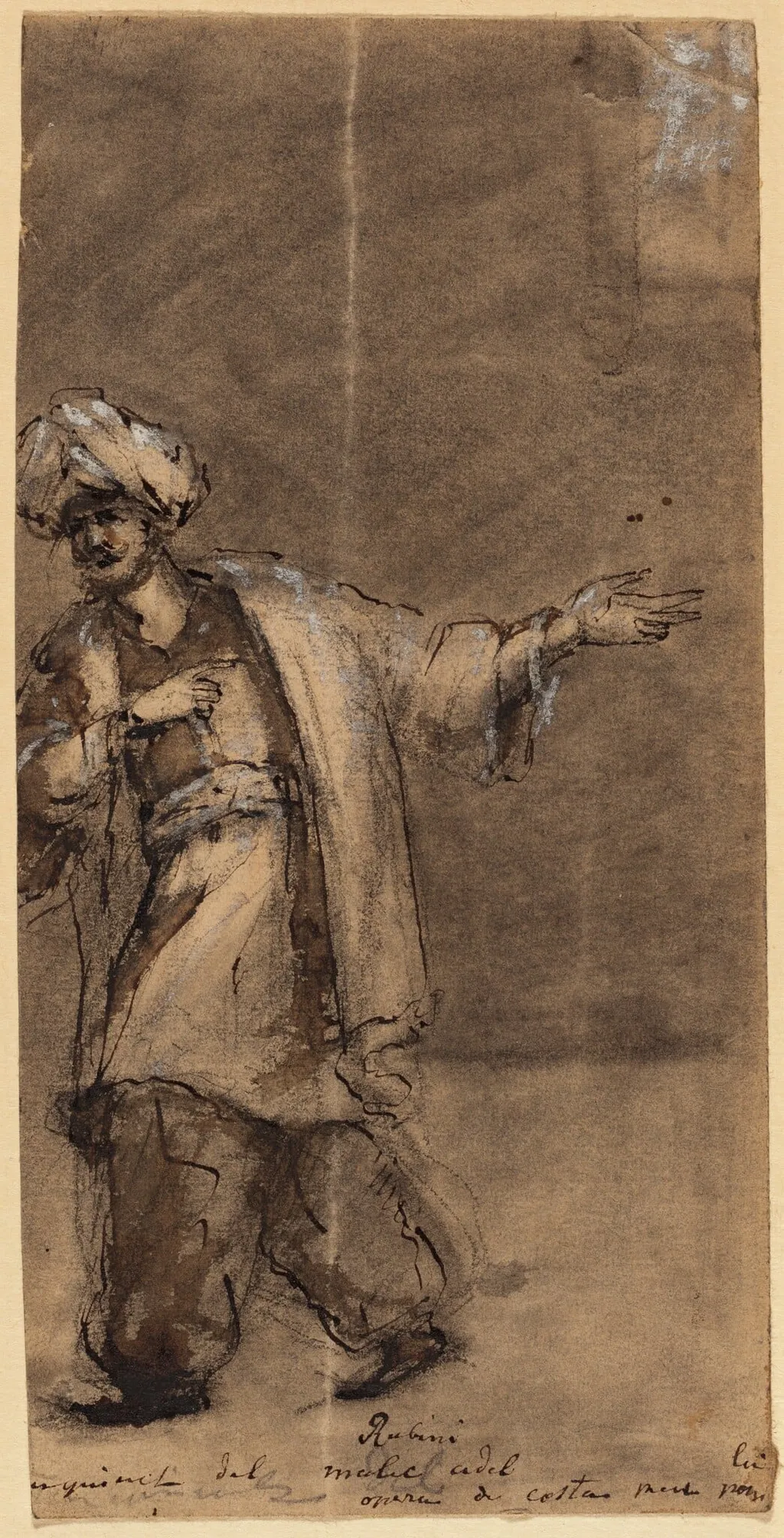 Man in Oriental Costume, by Robert Walter Weir, gouache, 1801
