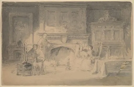 Study for "The Bailey Family", by Robert Walter Weir