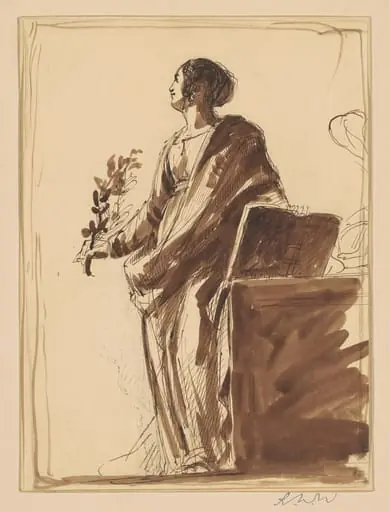 Study for "War and Peace", by Robert Walter Weir