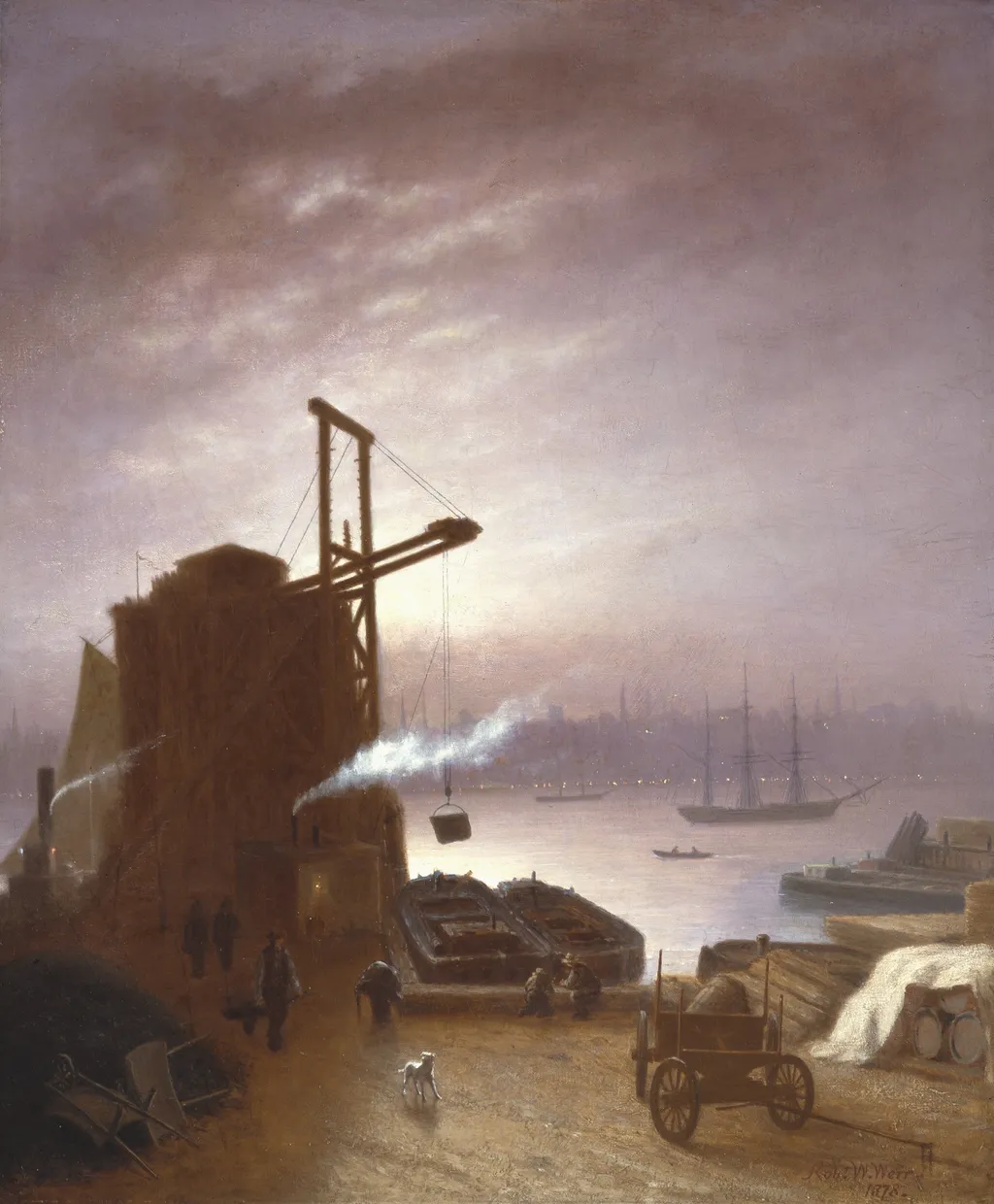 The Hudson River from Hoboken, by Robert Walter Weir, unspecified
