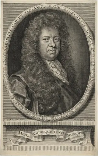 Samuel Pepys, Secretary to the Admiralty, Diarist, by Robert White