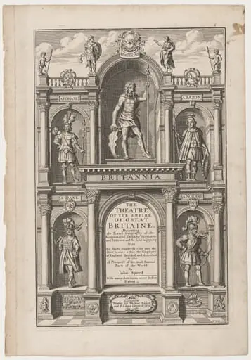 Title Page to "The Theatre of the Empire of Great Britaine" by John Speed, by Robert White