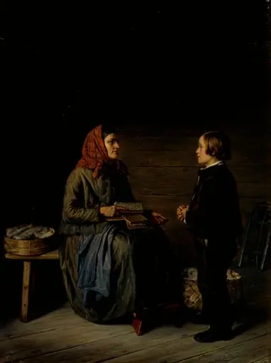 Kinkeripäivän aamuna, by Robert Wilhelm Ekman