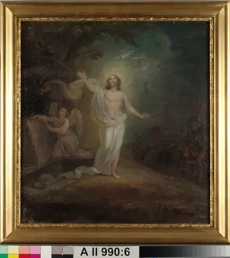 Kristuksen ylösnousemus, alttaritaululuonnos, by Robert Wilhelm Ekman