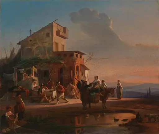 Osteria con cucina, Italialainen majatalo, by Robert Wilhelm Ekman