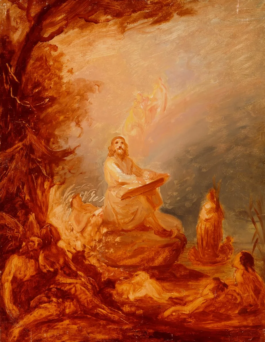 Väinämöisen soitto, luonnos, by Robert Wilhelm Ekman, unspecified