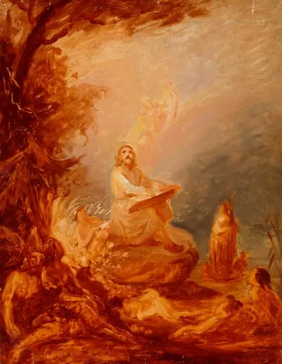Väinämöisen soitto, luonnos, by Robert Wilhelm Ekman