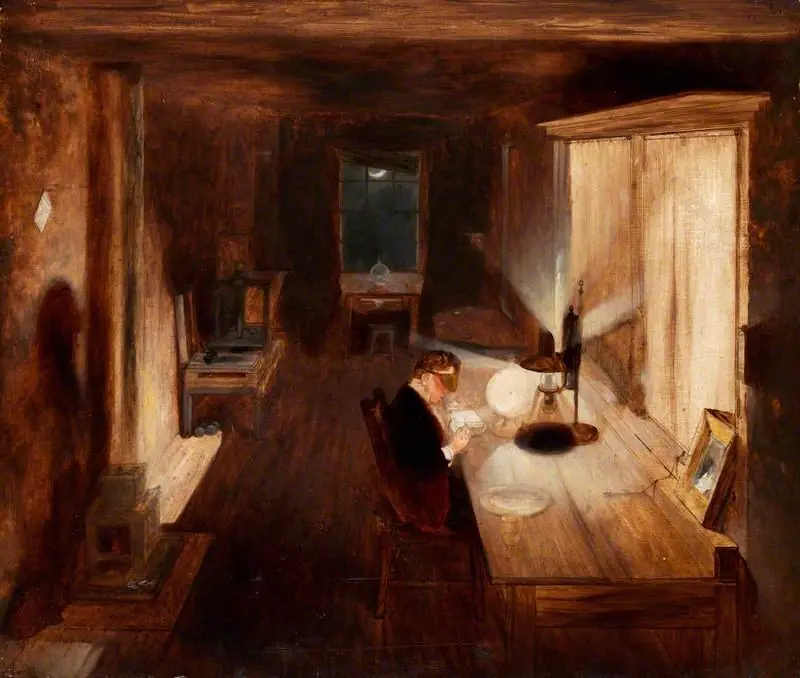 John Jackson (1801–1848), the Wood-Engraver at Work, by Robert William Buss