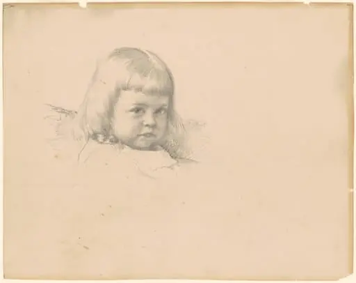 Study for "Portrait of Esther Haydin", by Robert William Vonnoh
