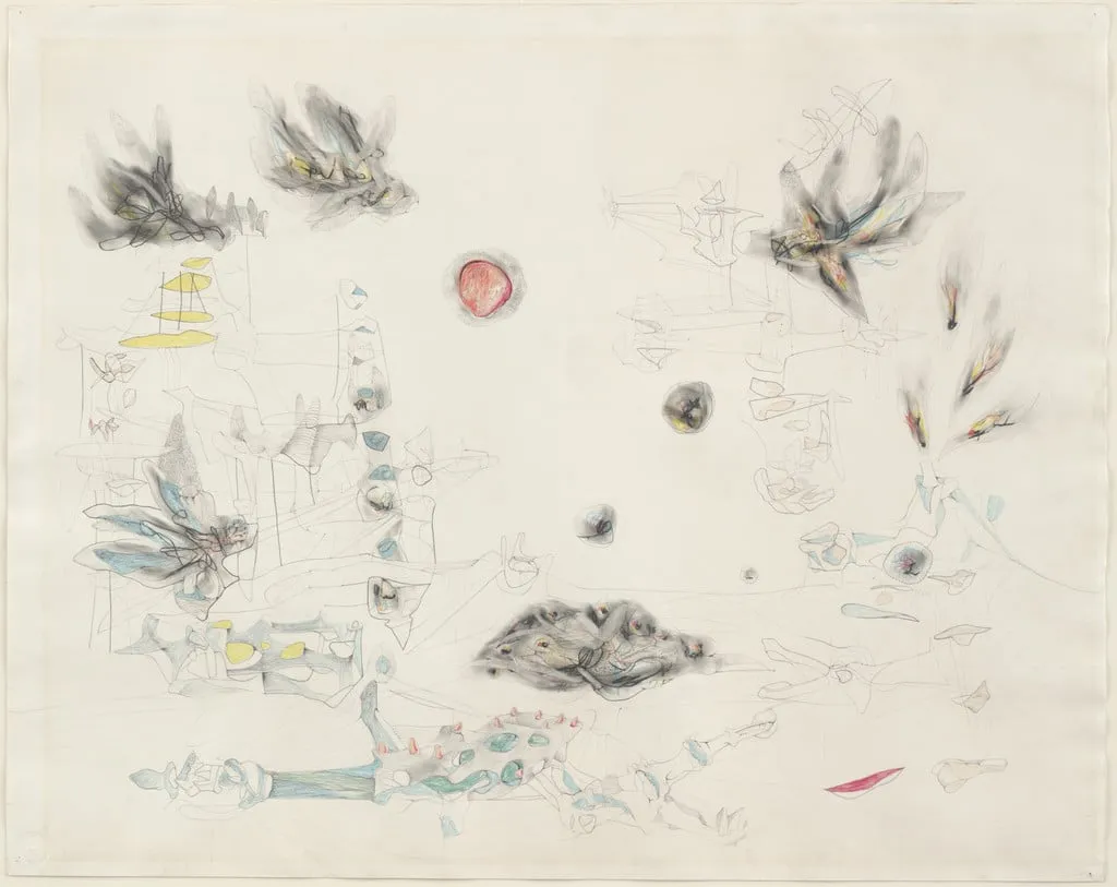 Untitled, by Roberto Matta, graphite, 1941