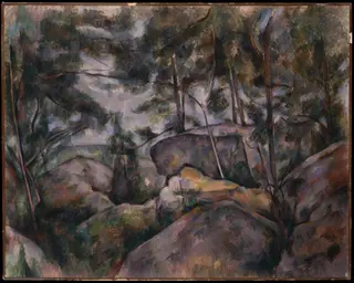 Rochers à Fontainebleau (Rocks in the Forest), by Paul Cézanne