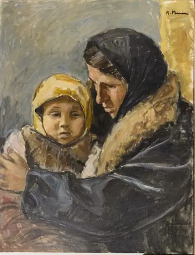 Mamă cu copil, by Rodica Maniu