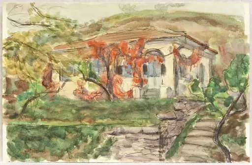 Peisaj cu casă, by Rodica Maniu