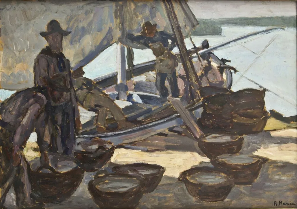 Pescari în Deltă, by Rodica Maniu, 1924