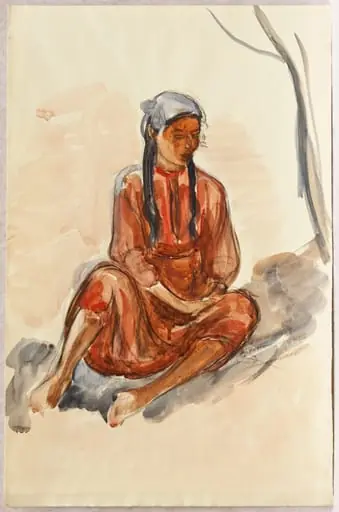 Tătăroaică odihnindu-se, by Rodica Maniu