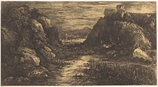 Cite Lointaine, by Rodolphe Bresdin