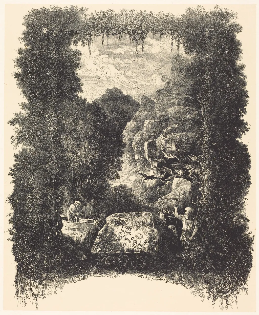 Frontispiece, by Rodolphe Bresdin, ink, 1878