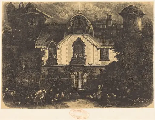 La Maison Enchantée (The Haunted House), by Rodolphe Bresdin