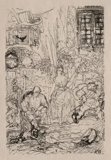 Spinner's Interior, by Rodolphe Bresdin