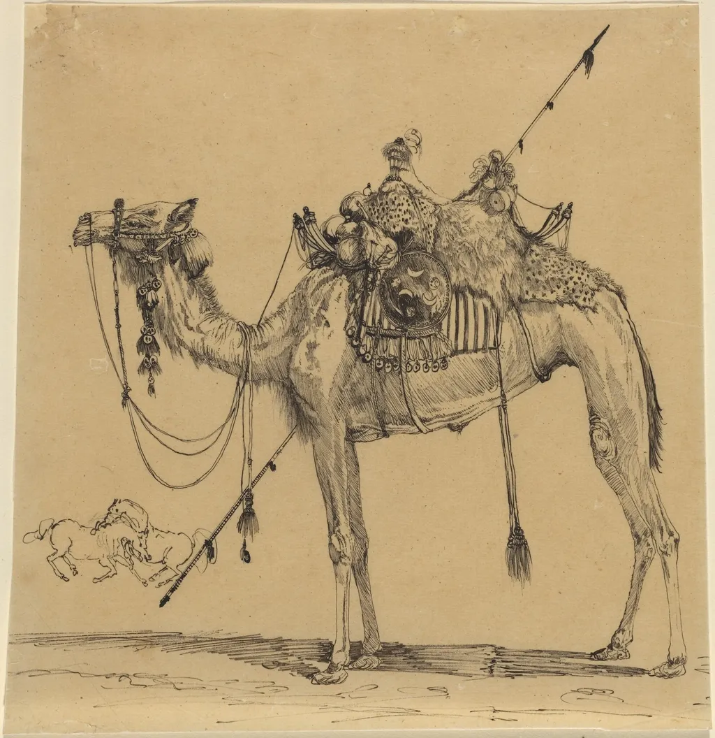 The Camel, by Rodolphe Bresdin, ink, 1855