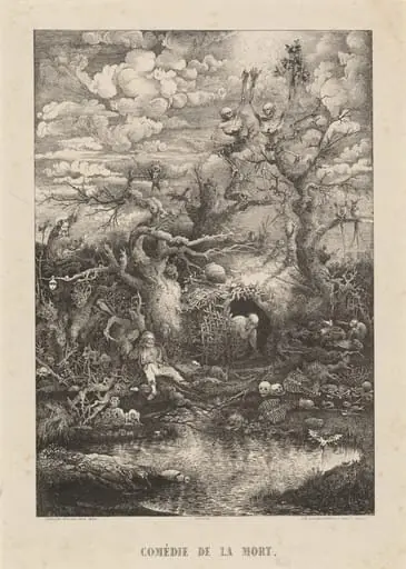 The Comedy of Death, by Rodolphe Bresdin
